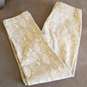 Multi color gray and cream denim size 10